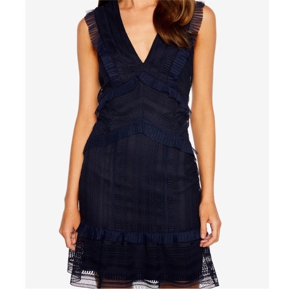 Bardot Dresses & Skirts - Bardot Kristen Ruffle Lace Sheath Dress